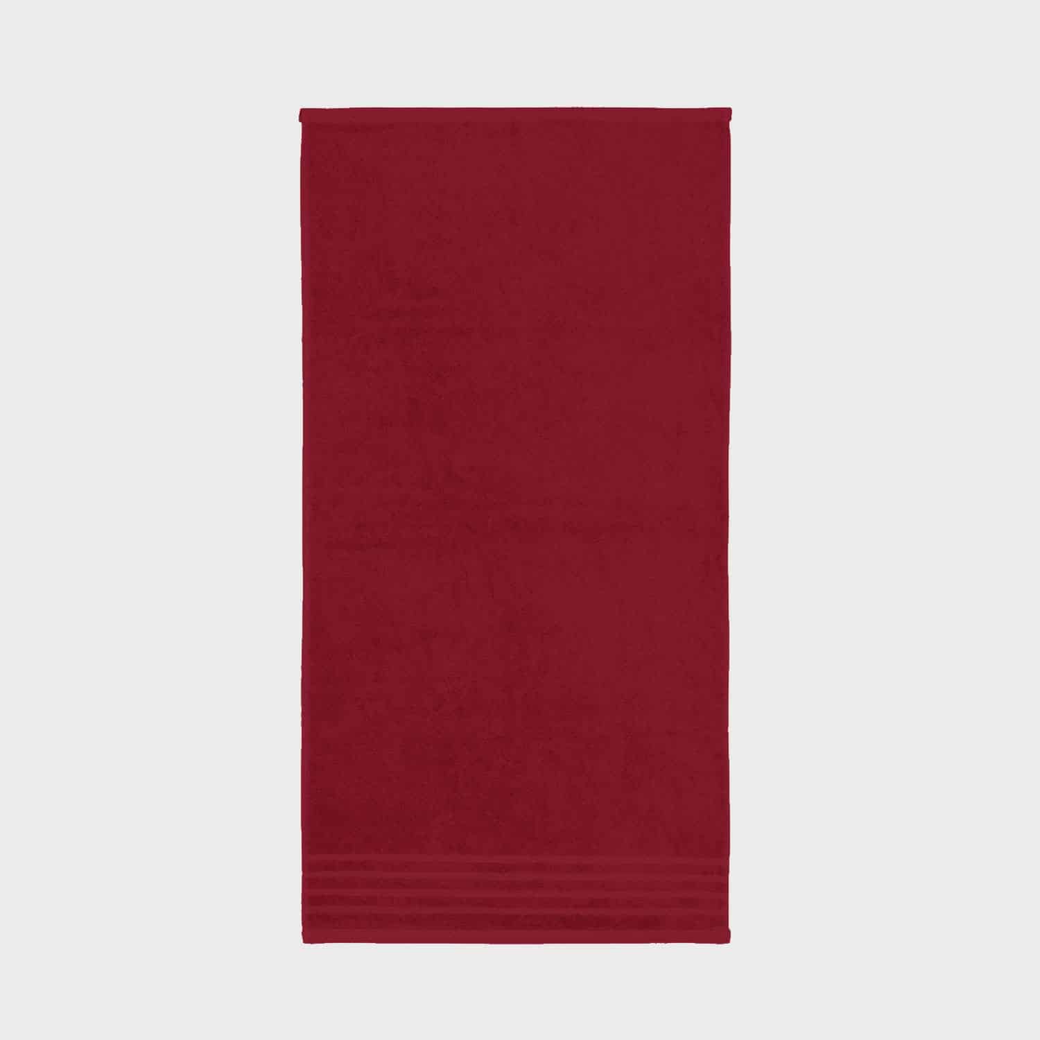 Handtuch Frottee Bamboo StickManufaktur Cranberry Front
