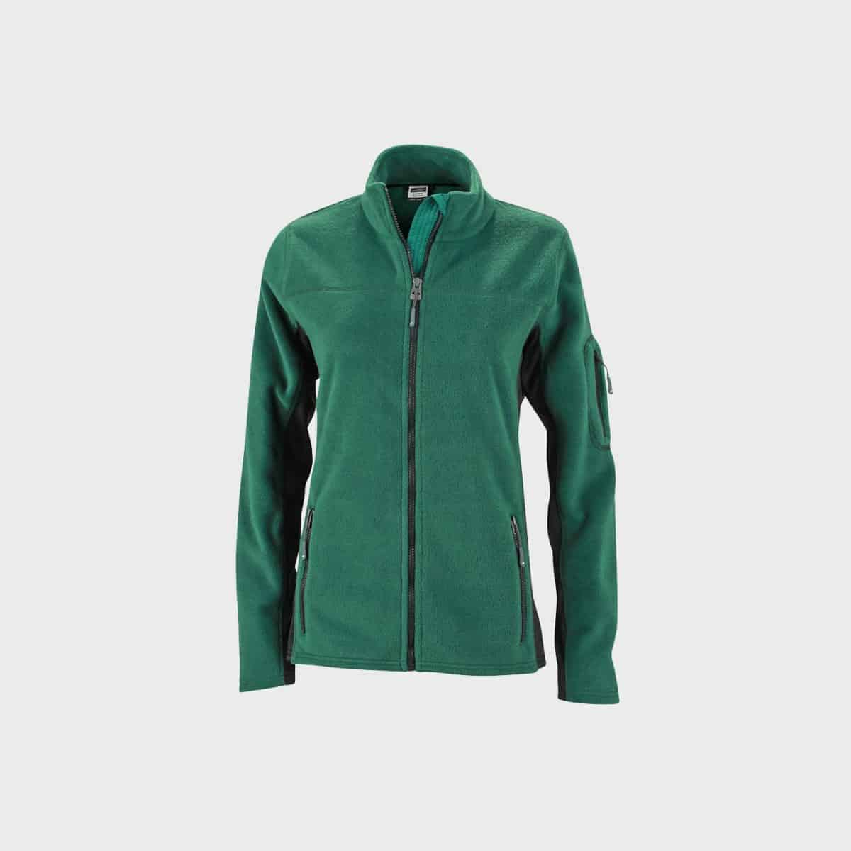 fleece-jacket-workwear-damen-darkgreen-kaufen-besticken_stickmanufaktur