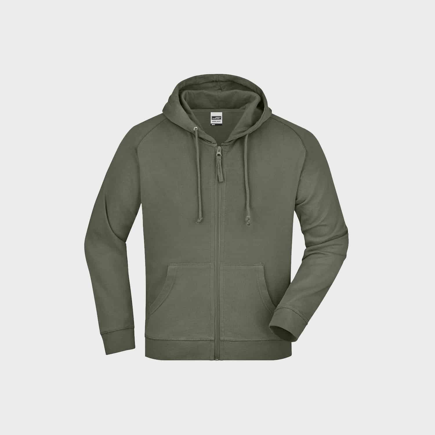 Sweatjackets JN059 Olive Front