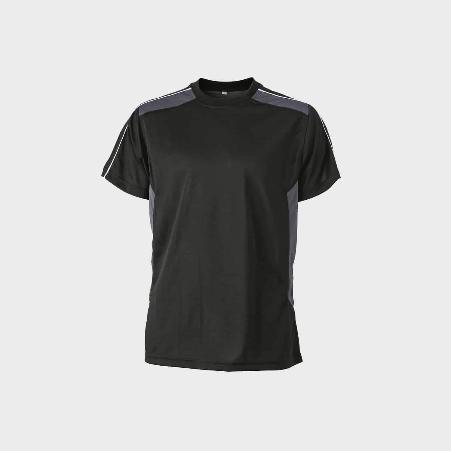 T Shirt JN827 Black Carbon Front